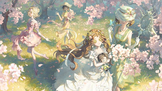 Dear Visitors, At the end of every winter, there's a spring waiting, awakening the slumbering earth, and letting the Manor bloom with life! #IdentityV #Spring #Illustration 