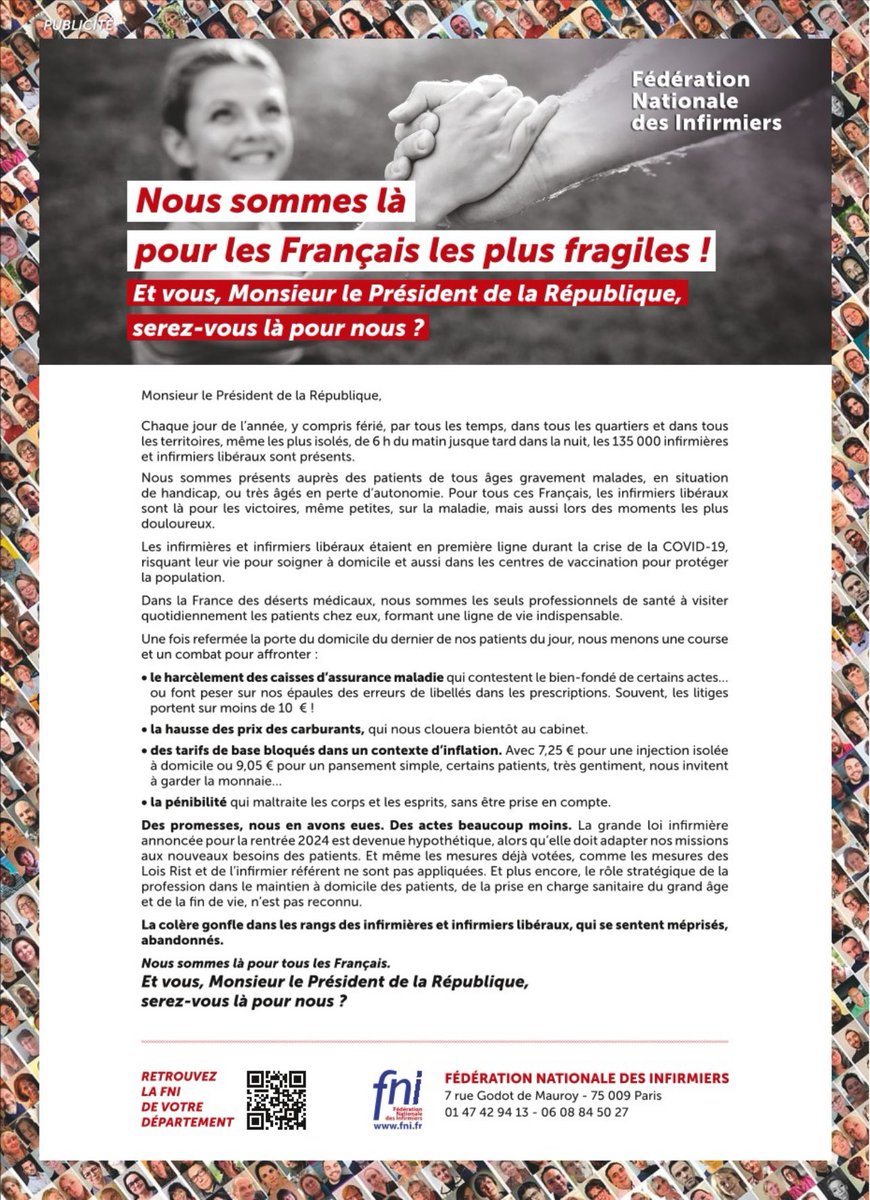 Charpentier Pierre (@charpentierph) on Twitter photo La FNI interpelle le Président de la République
La FNI met en garde le chef de l’État dans une tribune parue ce jour dans l’ensemble des titres de la presse régionale
<a href="/EmmanuelMacron/">Emmanuel Macron</a> <a href="/GabrielAttal/">Gabriel Attal</a>
<a href="/DeputeCVautrin/">CatherineVautrin</a>
<a href="/fredvalletoux/">Frédéric Valletoux</a> <a href="/cedricarcos/">Cedric Arcos</a>
<a href="/ThomasFatome/">Thomas Fatôme</a> <a href="/MCazeneuve/">Marguerite Cazeneuve</a>
#IDEL #FNI La FNI interpelle le Président de la République
La FNI met en garde le chef de l’État dans une tribune parue ce jour dans l’ensemble des titres de la presse régionale
<a href="/EmmanuelMacron/">Emmanuel Macron</a> <a href="/GabrielAttal/">Gabriel Attal</a>
<a href="/DeputeCVautrin/">CatherineVautrin</a>
<a href="/fredvalletoux/">Frédéric Valletoux</a> <a href="/cedricarcos/">Cedric Arcos</a>
<a href="/ThomasFatome/">Thomas Fatôme</a> <a href="/MCazeneuve/">Marguerite Cazeneuve</a>
#IDEL #FNI