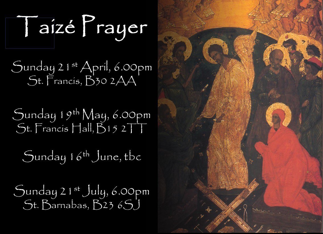 Upcoming  Taizé #Prayer in #Birmingham