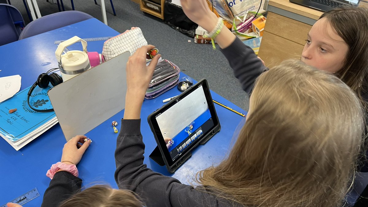 Bl.6 thoroughly enjoying the stop motion workshop yesterday, provided by @intofilm_cymru Amser hwyl - Diolch yn fawr!