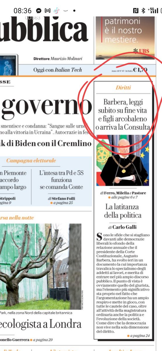 La nuova funzione della #cortecostituzionale: A ME IL POTERE LEGISLATIVO SE TU #PARLAMENTO NON AGISCI COME TI DICO IO
Tu leggi certe cose e ti chiedi se siamo in uno Stato serio e con istituzioni serie o è tempo che stracciamo tutti i libri di diritto che abbiamo studiato