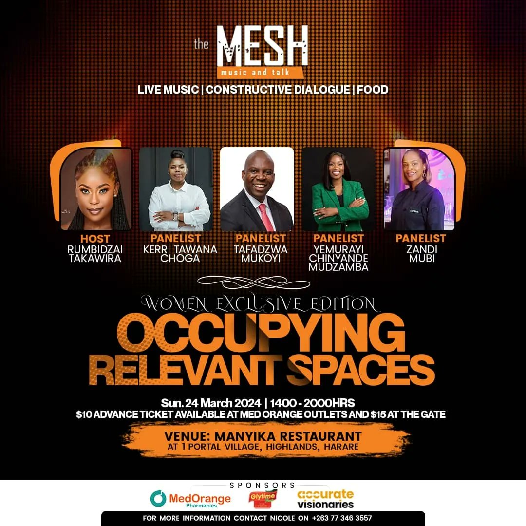 Ladies do you know there is a Gathering of Doers this Sunday the 24th of March 2024? TAG TAG TAG ALL YOUR GIRLFRIENDS!
#themeshzw -The Gathering of Doers!
<a href="/Newsbae/">Rumbie Takawira</a> <a href="/TumaKerri/">kerita tawana choga</a> <a href="/TafadzwaMukoyi/">Tafadzwa Mukoyi</a>