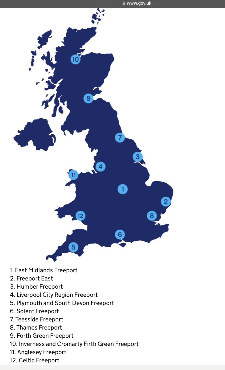 “Although compulsory purchase powers can help to deliver positive change, the government recognises that it can be upsetting and stressful to discover that land which you own or occupy is to be compulsorily acquired' @GOVUK No 1 UK map shows (to 75km) extents🤨 #Freeports #SEZ