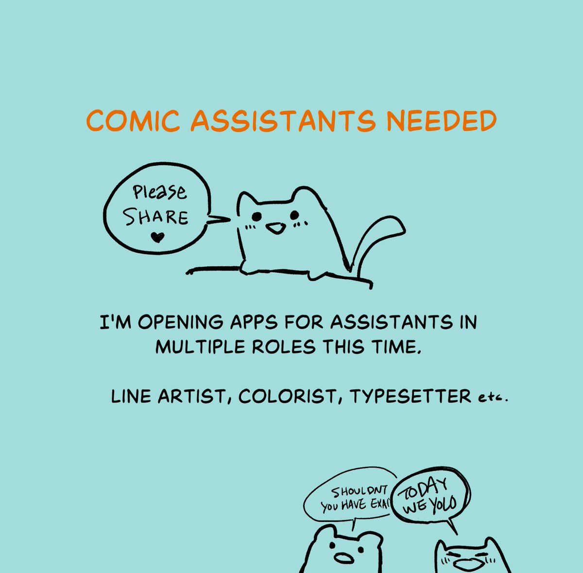 Please RT❤️ Reposting bc I forgot to mention its Paid Work. I'm opening apps again for comic assistants! app: forms.gle/kxs1f8UNcPFPHp… comics i make: momojijiart.com/home/comics/ #comics