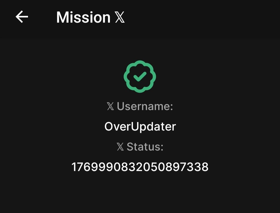 RizoWeb3's tweet image. 🚨 #OpenEX | Mission X Completed Successfully ✅
Follow the instructions Carefully.

#OEX #OpenEXNetwork #OpenEXCommunity $BLOCK $GMRX