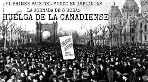 Fué el 19 de marzo de 1919. Habían conseguido: 

❌La jornada de 8 horas
❌Subida general de salarios
❌La paga de los 44 días de huelga
❌La libertad de los más de 3000 detenidos. 

Al Noi del Sucre lo asesinaron pistoleros de la patronal 4 años después.

Hoy hace 105 años.

2/2