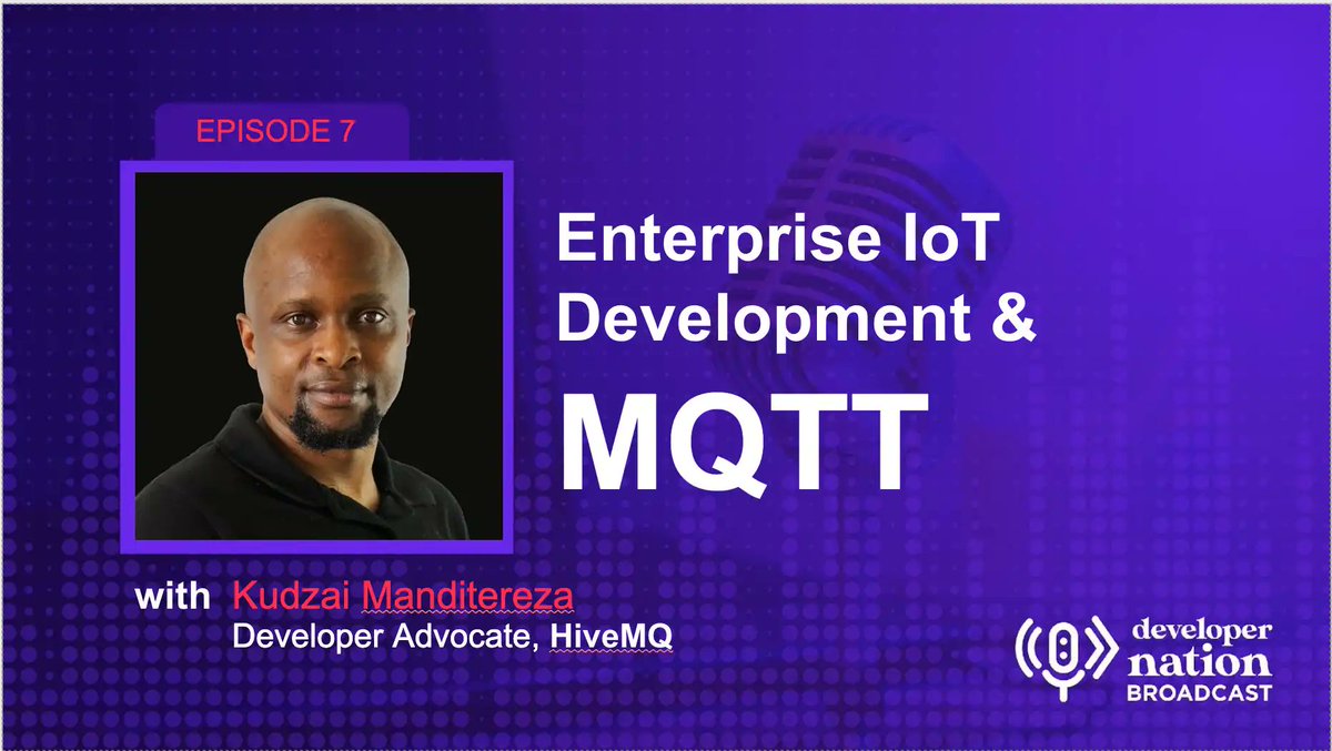 devnationworld's tweet image. 🎙️ Dive into #EnterpriseIoT with @HiveMQ&apos;s Kudzai Manditereza. We talked about: 

🛠️ Dev challenges &amp;amp; opportunities
🌐 Digital transformation across industries
📡 How #MQTT fuels IoT communication

Watch &amp;amp; unlock the power of IoT for your business! 

Link: youtu.be/RI4kR7yKZck?si…
