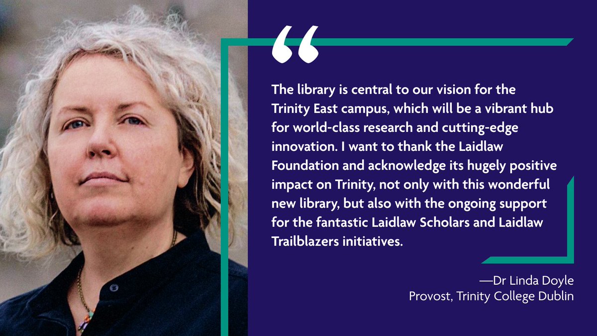 Laidlaw Foundation (@laidlawfoundatn) on Twitter photo 🚀 Big news! The #LaidlawFoundation & <a href="/tcddublin/">Trinity College Dublin</a> are creating the future of academic libraries with the new Research and Innovation Library, opening in 2027. A hub for discovery & innovation in the heart of Dublin. Learn more about this exciting project 👉tinyurl.com/3vs62624 🚀 Big news! The #LaidlawFoundation & <a href="/tcddublin/">Trinity College Dublin</a> are creating the future of academic libraries with the new Research and Innovation Library, opening in 2027. A hub for discovery & innovation in the heart of Dublin. Learn more about this exciting project 👉tinyurl.com/3vs62624