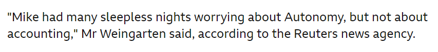 MattGoodingDCD's tweet photo. Unintentionally hilarious lawyer quote from Mike Lynch's brief as the latest Autonomy trial gets underway in the US. Given what transpired I'm not sure this is something he should be boasting about: https://t.co/U6DCEMxtqL