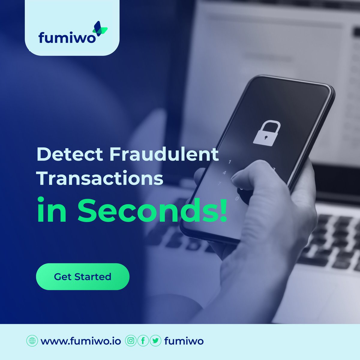 Easily detect fraud with our solution. 

Visit our website fumiwo.io to get started. 

#CreditScoringSolutions
#FinancialInnovation
#DataDrivenDecisions
#B2BFintech
#CreditRiskManagement
#SmartLending