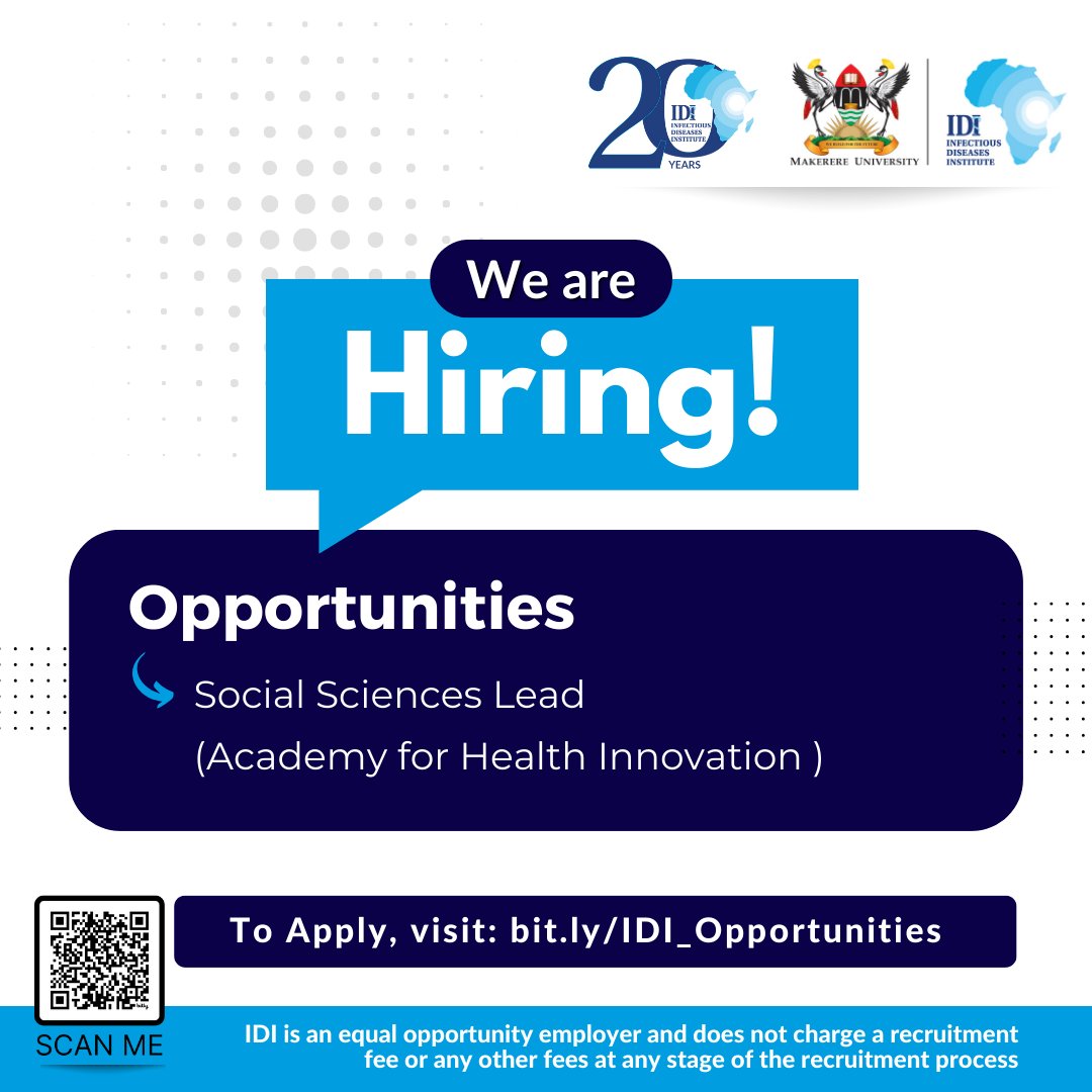 💡Are you passionate about health innovation and social sciences? Join our team as a Social Science Lead at the Academy for Health Innovation! To apply: bit.ly/IDI_Opportunit… #NowHiring #HealthInnovation #SocialScience🚀🔬