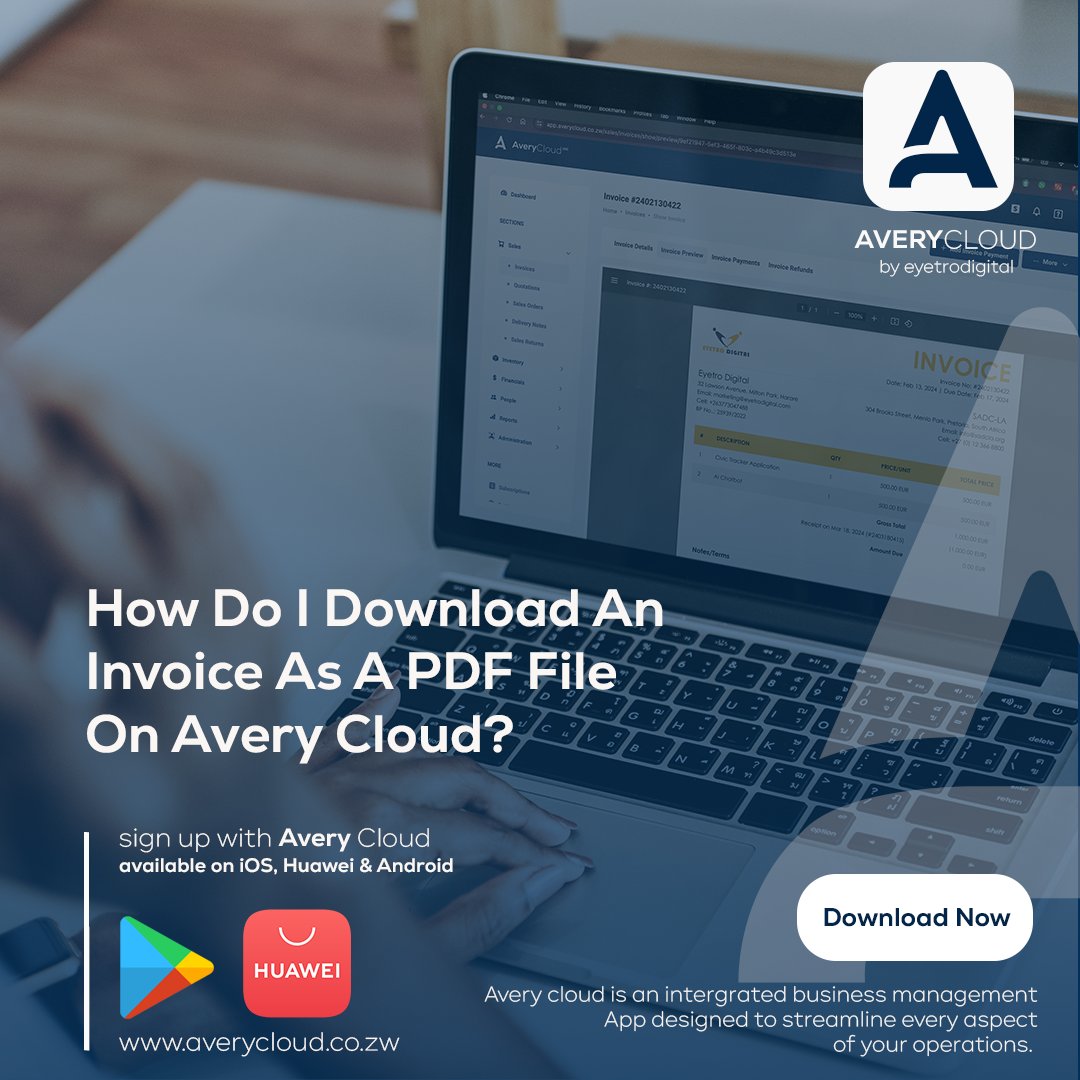 AveryCloudAfr's tweet image. Effortlessly manage your invoices on Avery Cloud! 📥💼 Follow these simple steps to download an invoice as a PDF file:

facebook.com/photo/?fbid=12…

averycloud.co.zw 

#AveryCloud #InvoiceManagement #ConvenienceAtYourFingertips