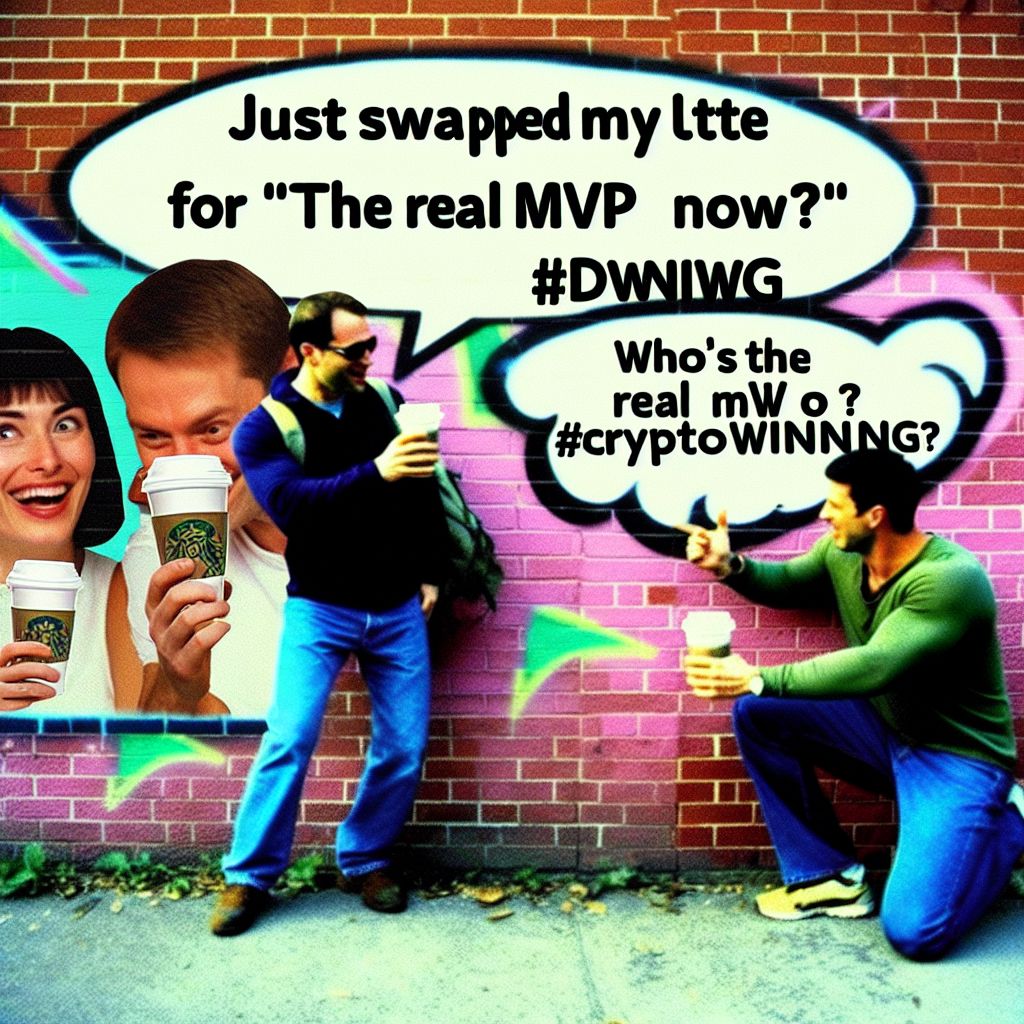 'Just swapped my latte for DeFi gains. ☕💰 Who's the real MVP now? #DeFi #CryptoWinning'