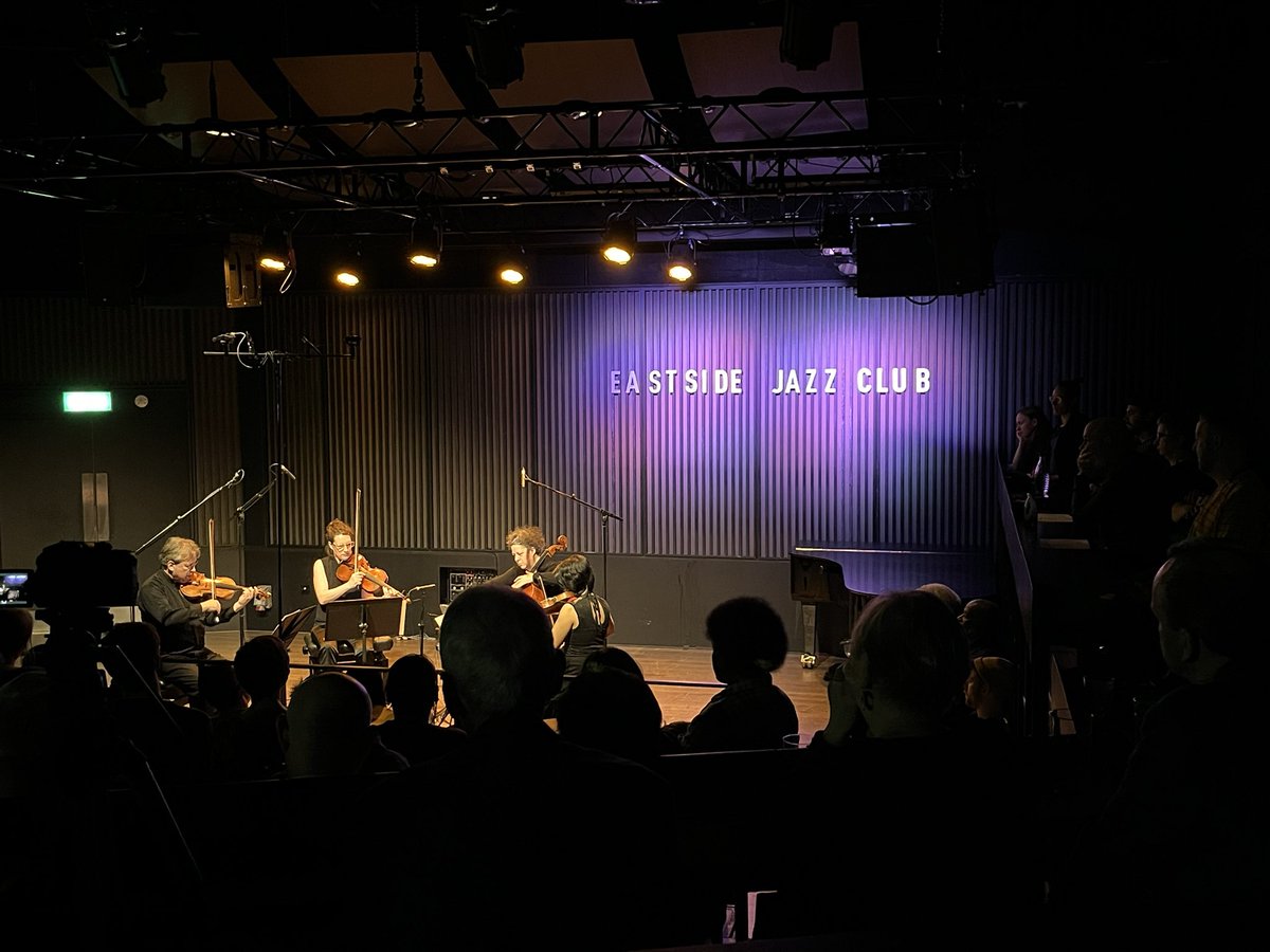 Fabulous concert from @QuatuorBozzini last night in @BirmCons. A nice packed house too! Such a privilege to write for these incredible musicians. A total joy to work with. Broadcast will go out on the BBC some time in the coming weeks