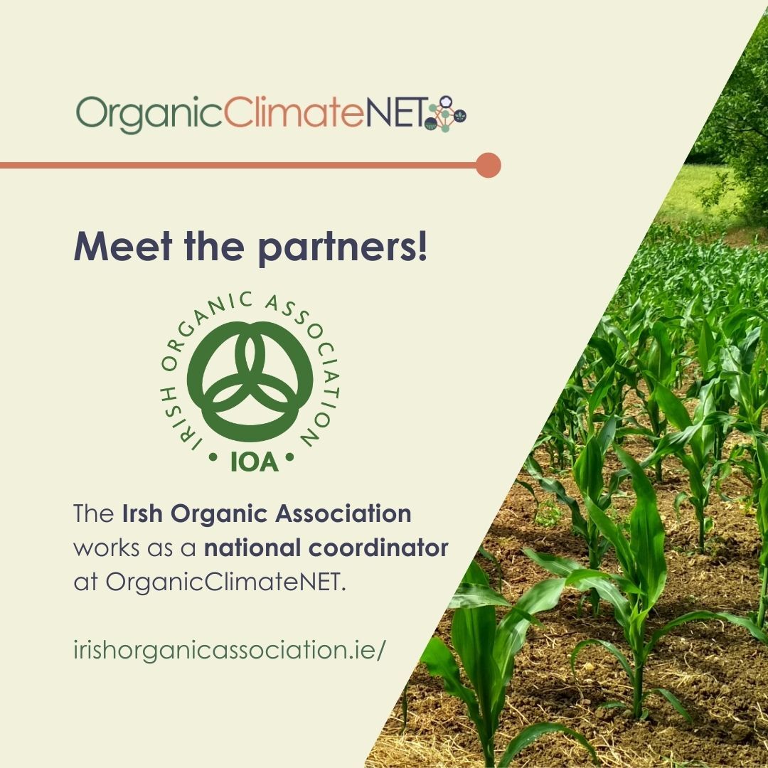 OrgClimateNET's tweet image. 📢 Meet the partners! @IrishOrganicA works as a national coordinator at @OrganicClimateNET

Check the website 👉bit.ly/3VqG0dd

#OrganicFarming #ClimateFarming #EUProject #Network #Organic #ClimateChange #Farming #EU