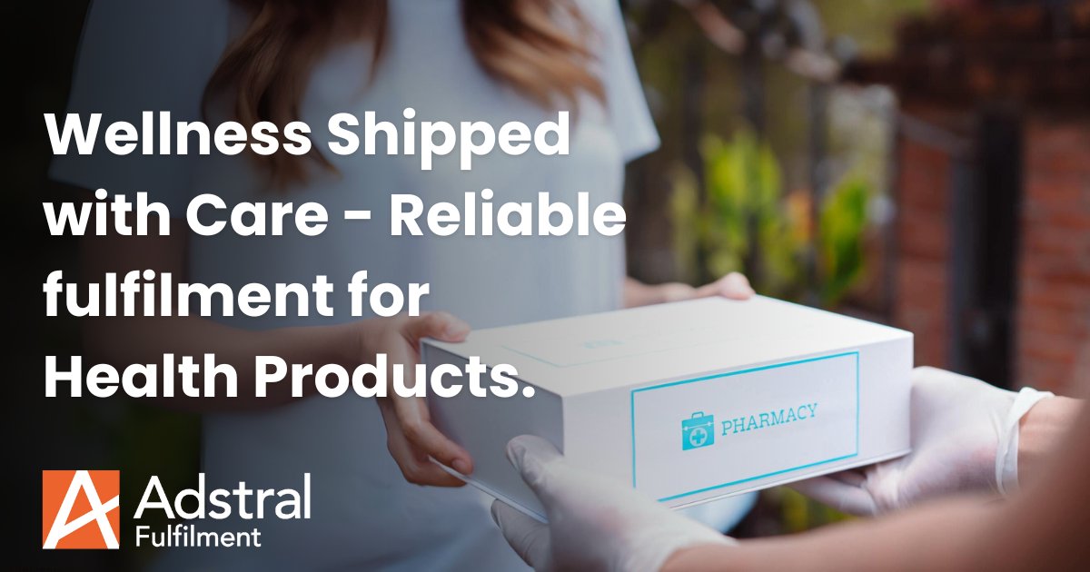 Wellness Shipped with Care - Reliable fulfilment for Health Products.
Fulfilment tailored for healthcare, ensuring your wellness products reach customers swiftly for a healthier lifestyle.

#AdstralFulfilment #BeautyCosmetics #3PLServices #Adstral#ProductLabelling #Branding