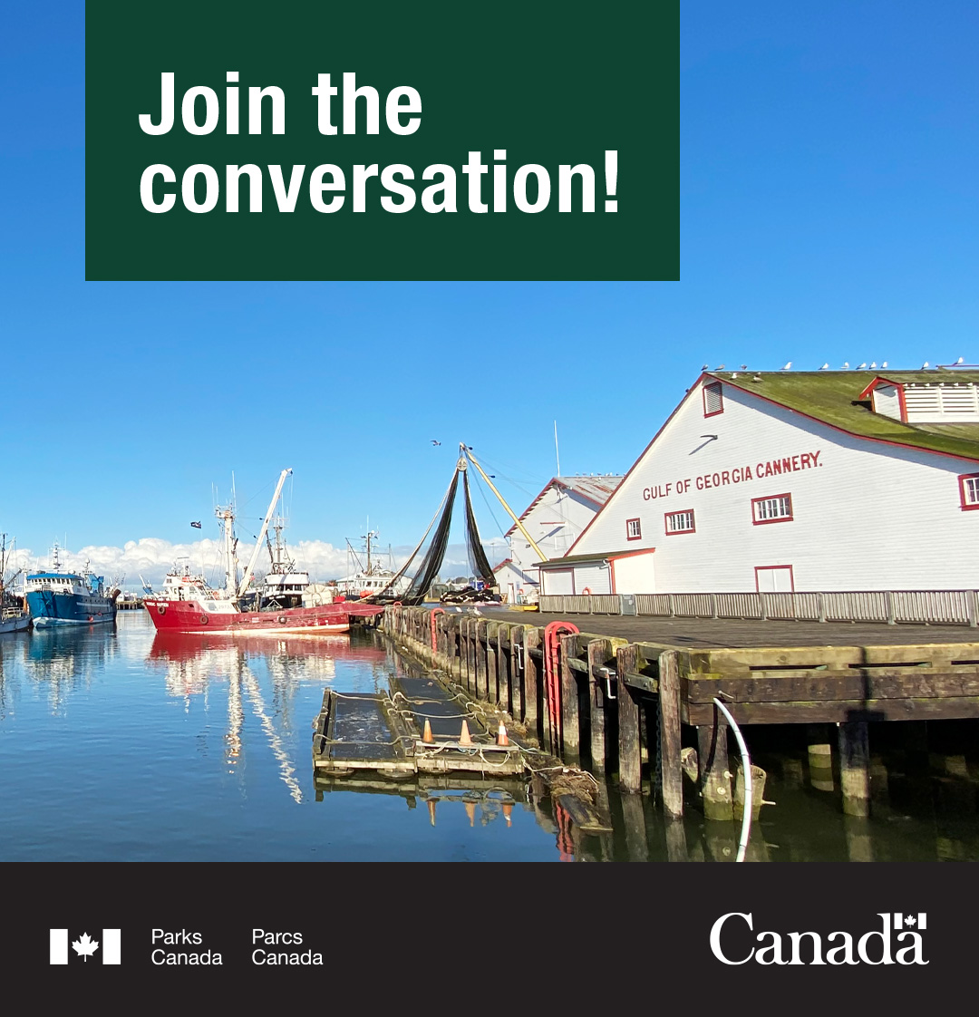 📢 Share your views and help shape the future of the Gulf of Georgia Cannery National Historic Site. 💬 From March 19 to April 19, you are invited to provide feedback on the draft management plan. 👉ow.ly/7SVA50QW8sw #LetsTalkGulfofGeorgiaCannery #JoinTheConversation