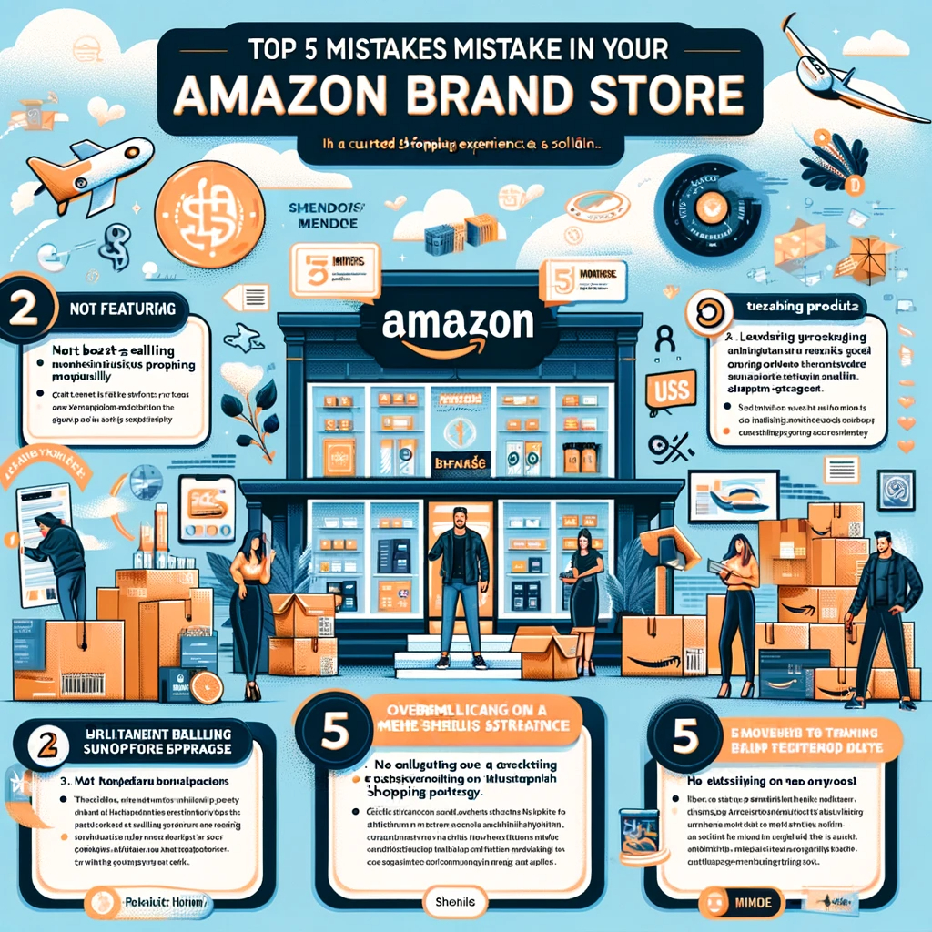 ⛔Avoid these 5 <a href="/amazon/">Amazon</a> Store mistakes:

1️⃣ Not showcasing best-sellers
2️⃣ No merchandising strategy
3️⃣ Using it as a product catalog
4️⃣ Too many subpages, poor layout
5️⃣ Not highlighting USPs
Your store's success is in the data—use it wisely!
#AmazonFBA #ecommerce #AmazonSEO