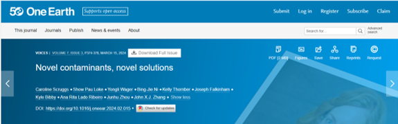 Kelly Thornber (@kelly_thornber) on Twitter photo Delighted to be part of this short joint article published this week by <a href="/OneEarth_CP/">One Earth</a> on solutions to water pollution.
Great to have #pharma #pollution included, thanks for the opportunity to introduce our Pharma Pollution Hub work 💊🫧 <a href="/pharmapollution/">Pharma Pollution Hub</a>
authors.elsevier.com/a/1im669C%7EIu… Delighted to be part of this short joint article published this week by <a href="/OneEarth_CP/">One Earth</a> on solutions to water pollution.
Great to have #pharma #pollution included, thanks for the opportunity to introduce our Pharma Pollution Hub work 💊🫧 <a href="/pharmapollution/">Pharma Pollution Hub</a>
authors.elsevier.com/a/1im669C%7EIu…