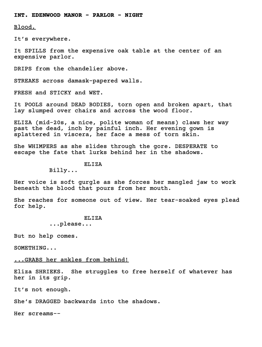THE MIDNIGHT SEASON 'Magic is hell.' It started as a loose Constantine/Hellraiser mashup and this opening scene, which had been in my head for forever. It grew into something darker and meaner than I had ever written prior. Script & pitchdeck available. (Also on Coverfly.)