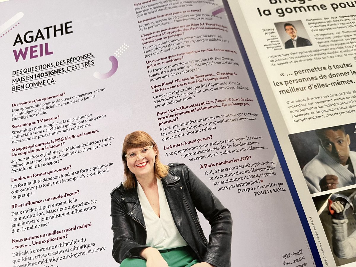 Et le moral des #DirCom.s, comment est-il ce printemps ?
« Plus la #communication sera considérée comme une fonction stratégique et non comme un service support, plus le moral des DirComs sera bon ».
À lire en mars dans le n°119 de <a href="/CB_News/">CB News</a> : <a href="/AgatheWeil/">Agathe Weil</a>, présidente de #Cogiteurs