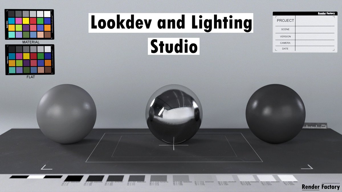 Here is a lookdev and lighting studio that I created. ✨🎬

It’s usable for Arnold and Pixar’s Renderman. 

Visit my Artstation to get access to this pack !

#3d #packtexture #roughness #commercial #commerce #ressource #3dartist #3dwork #texture #texturing #lighting #lookdev