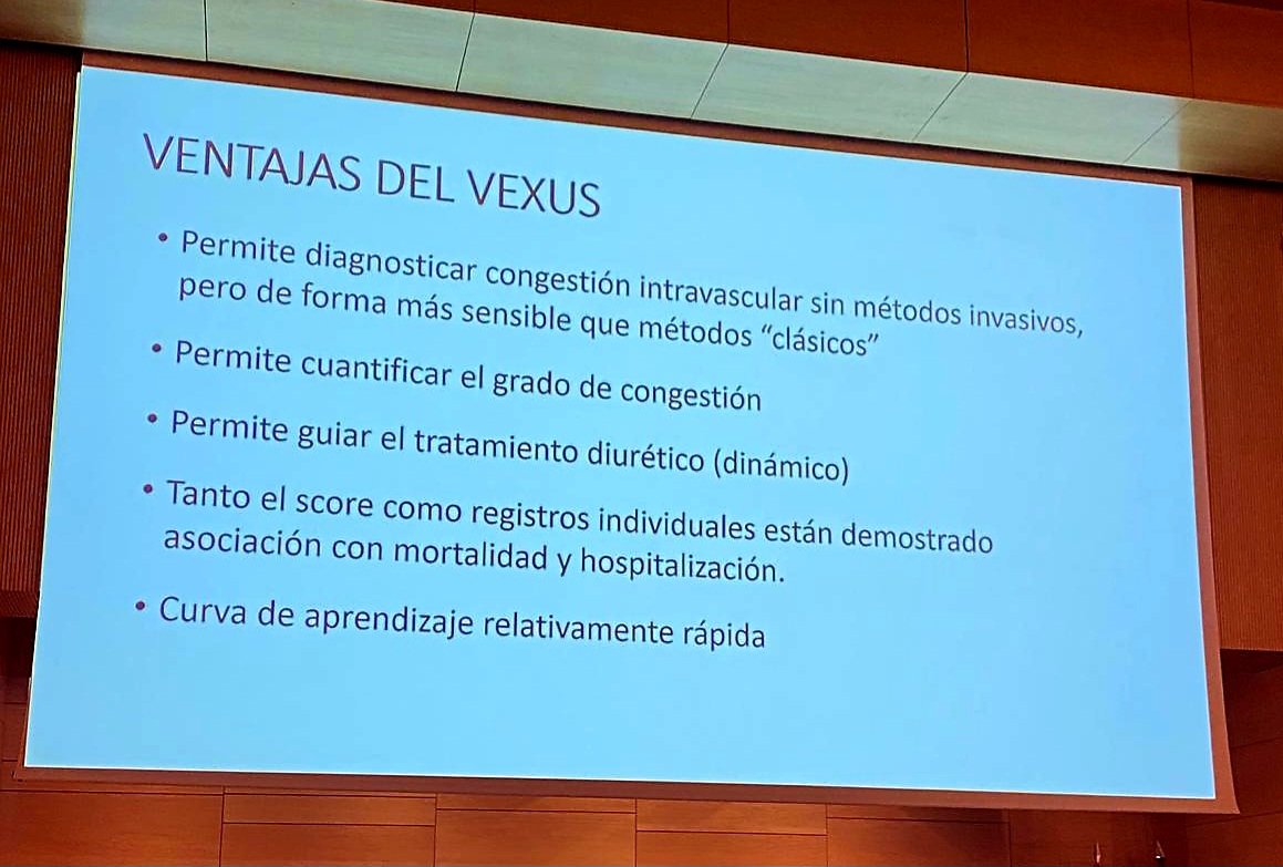 Sesión conjunta de  Medicina Interna, Cardiolo y Nefro sobre Vexus 

El dr <a href="/gabinephros/">Gabi</a> nos habla de las ventajas que aporta esta técnica no sólo en el diagnóstico de la congestión sino en el grado y la monitorización de la respuesta al tratamiento diurético <a href="/sengndi/">Grupo de Nefrología Diagnóstica e Intervencionista</a> #nefroPOCUS