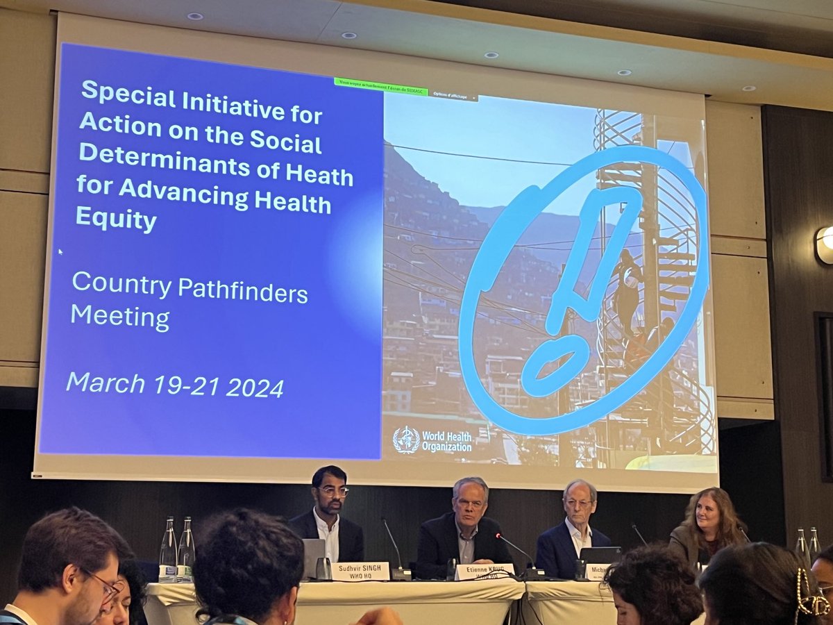 WHO have a renewed focus on the social determinants of health. This programme enters its second phase building on work with 8 countries from three regions and the World Report on the SDH coming soon. ⁦@MichaelMarmot⁩ ⁦@marmotihe⁩