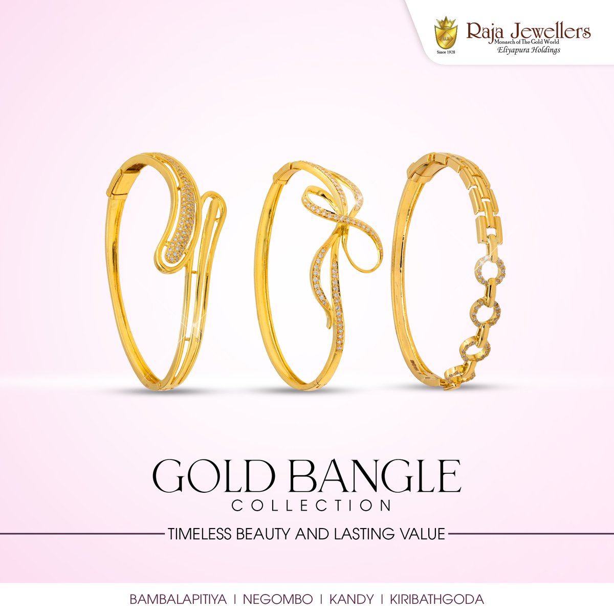 𝗧𝗶𝗺𝗲𝗹𝗲𝘀𝘀 𝗯𝗲𝗮𝘂𝘁𝘆 𝗮𝗻𝗱 𝗹𝗮𝘀𝘁𝗶𝗻𝗴 𝘃𝗮𝗹𝘂𝗲!
Explore our stunning Gold Bangle Collection today.
#RajaJewellers #banglecollection #Bangle #broadbangle #goldbangles #InvestInStyle #lka #colombo #negombo #kandy #kiribathgoda

Raja Jewellers - By Eliyapura