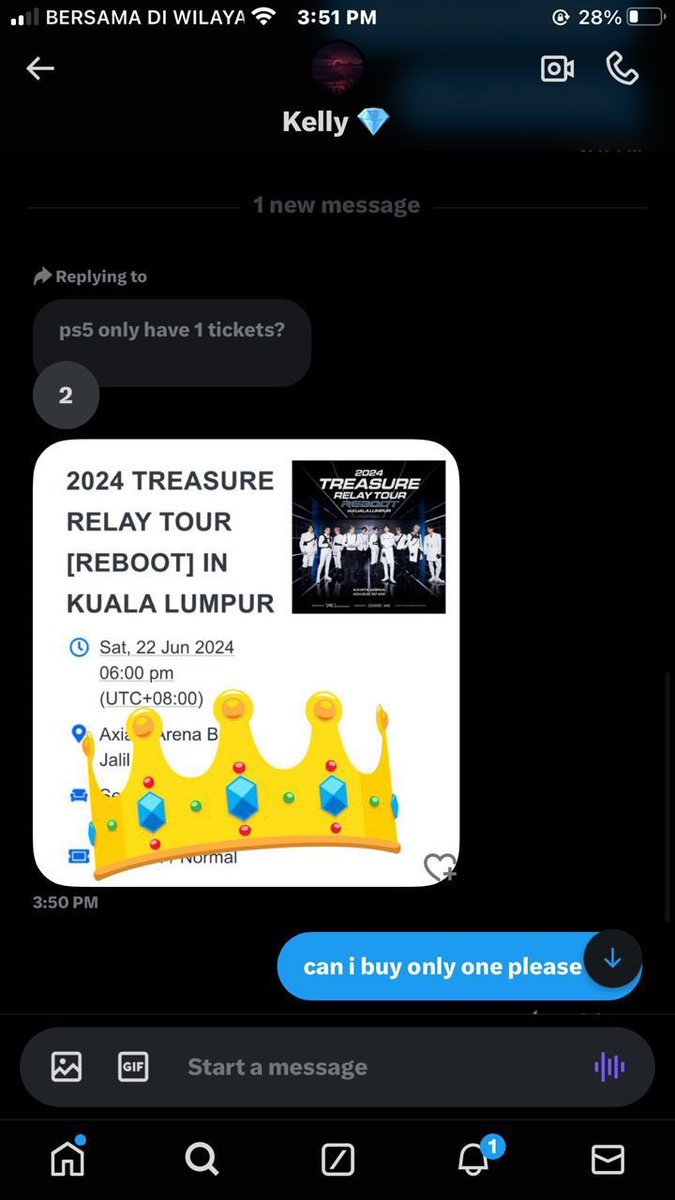 levforuto's tweet photo. SCAMMER @kelly24627 ‼️

ada my cust punya friend dah kena dengan dia, dia suruh transfer depo RM300 and after that they went mia!

#TREASUREinKL #TREASURE_REBOOT_IN_KUALALUMPUR https://t.co/UwYeQaFPFx