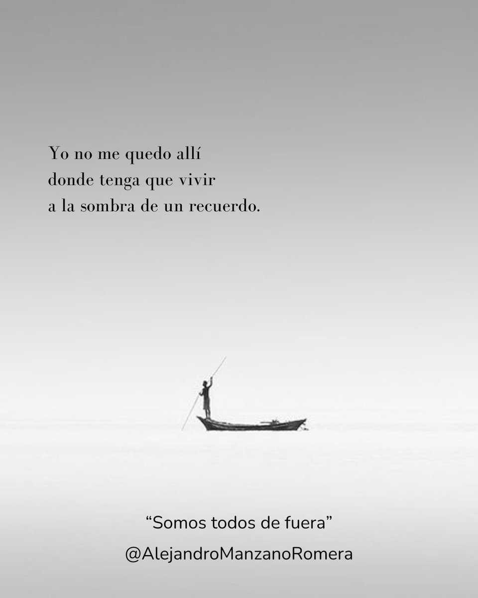 AlejandroManRom's tweet photo. «Dejo mi maleta en la puerta
Para cuando decidas marcharte.
Yo no me quedo allí
donde tenga que vivir
a la sombra de un recuerdo».
#PoesíaenPostit
.
.
#versos #poemario #Poesía https://t.co/nnKUL4HSVO