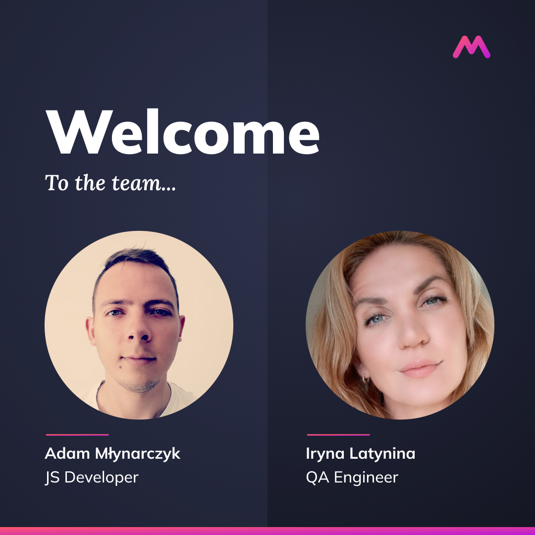 This week we're giving a big Monterosa welcome to the two newest members of the team 👋 🌟 Adam Młynarczyk joins us as JS Developer 🌟 Iryna Latynina joins us as QA Engineer We're thrilled they're joining us! hubs.ly/Q02pR-BV0 #Team #FanEngagementSoftware #Innovation