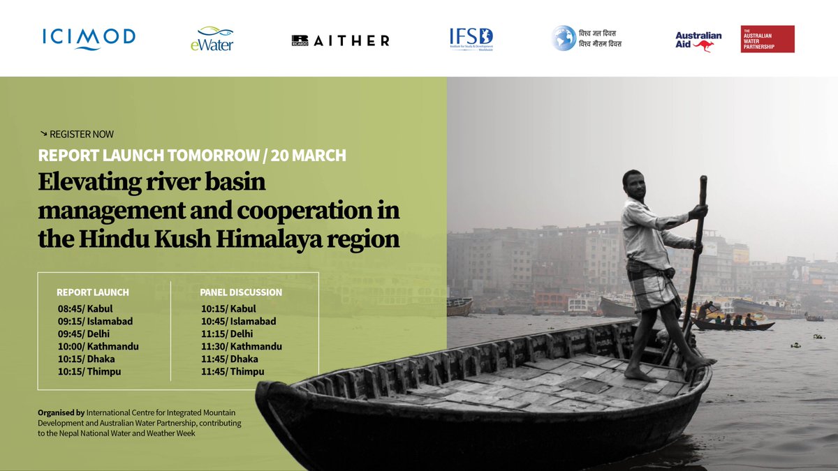 Join us LIVE tomorrow, 20 March 2024. Is our water future sustainable? Over a billion people rely on the Indus, Ganges, and Brahmaputra rivers. But are we managing this vital resource sustainably? Collective action is urgently needed to secure a water-secure future for all.…