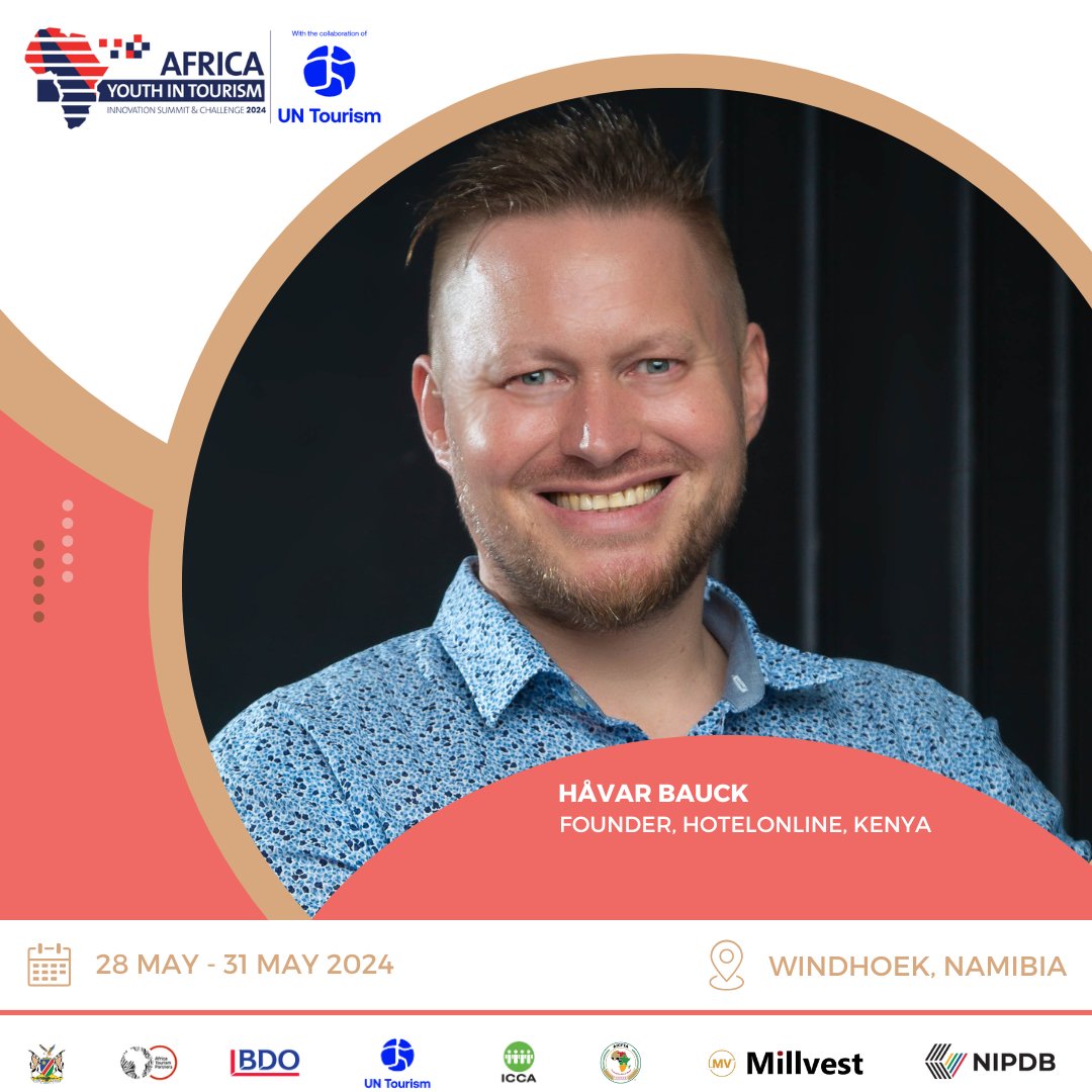 I'm speaking at the Africa Youth In Tourism Innovation Summit 2024 (@ayitsummit). Join me in Windhoek, Namibia May 28th-31st.

#AYTIS2024 #AYITISC24 #AfricanTourism #TourismInnovators #TravelTech #travel #entrepreneurship #africa #africarising #namibia #windhoek