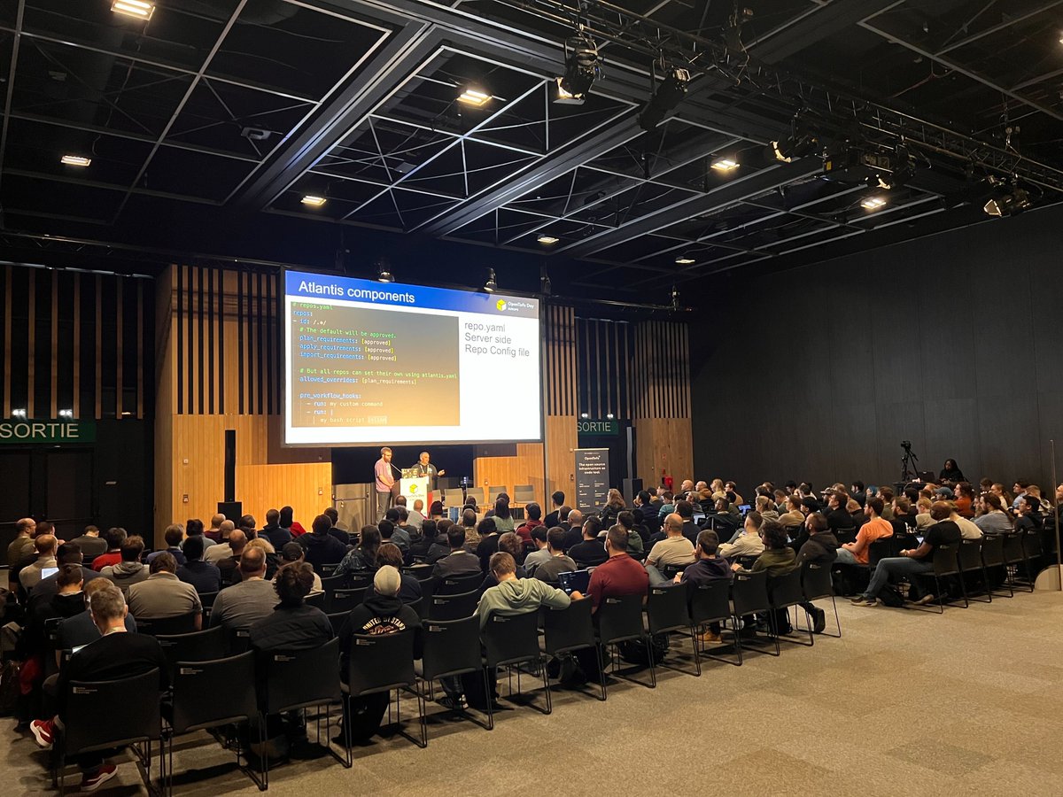 🎉 OpenTofu Day just kicked off at KubeCon, and the room is already filled to the brim! 🚀 Over 150 people have gathered here. Don’t miss out on this incredible opportunity to connect and learn. Join us at OpenTofu Day - let's make it unforgettable! 💡🤝