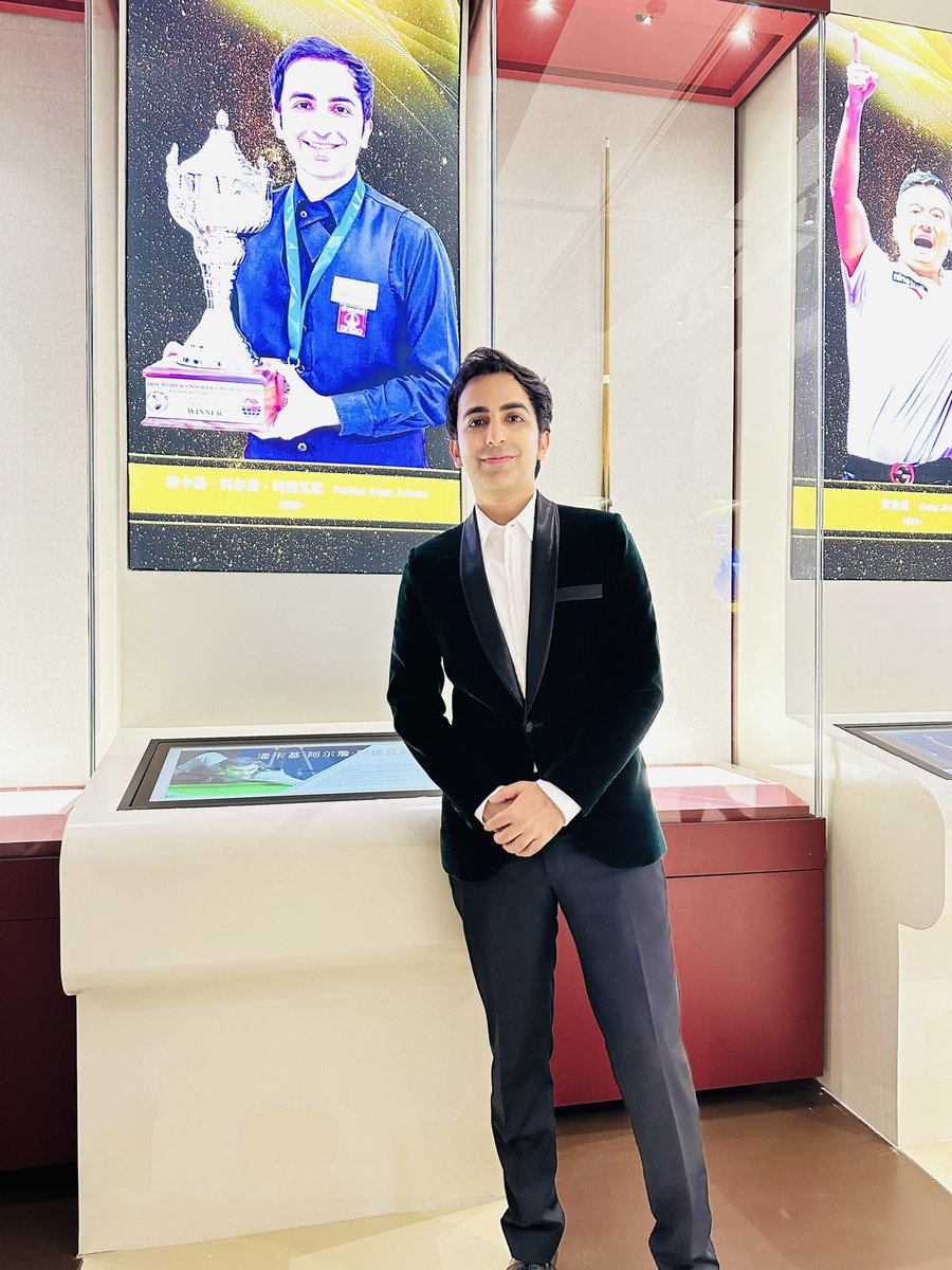 Pankaj Advani has been inducted into the Hall Of Fame at the World Billiards Museum in China! 😍🎱 Many congratulations legend 🎉 📸 @PankajAdvani247