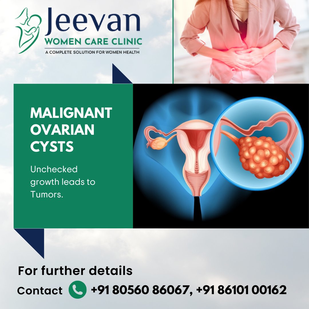 Unchecked growth of ovarian cysts can lead to the development of tumors, posing serious health risks. Early detection and proper medical attention are crucial for effective management and prevention of complications. 
 #jeevanwomencareclinic #drsasirekha #drkumaran #IUI #IVF