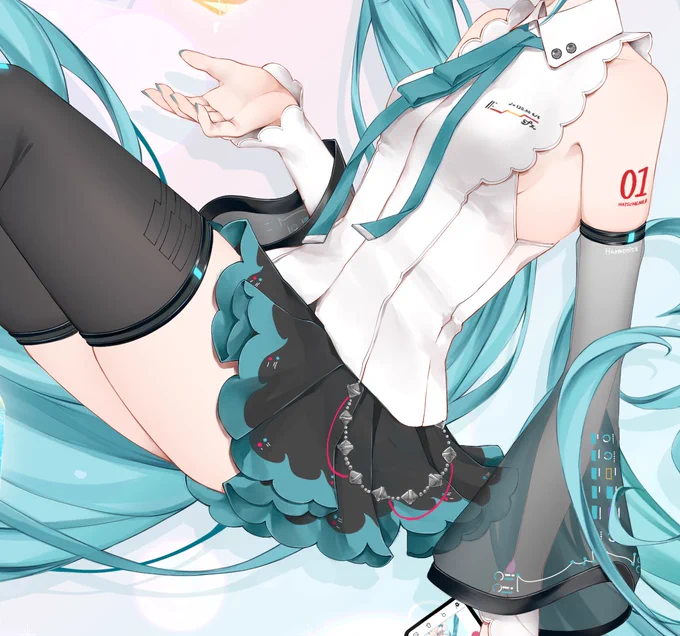自分が描く初音ミクにおける一番最高の部分です 