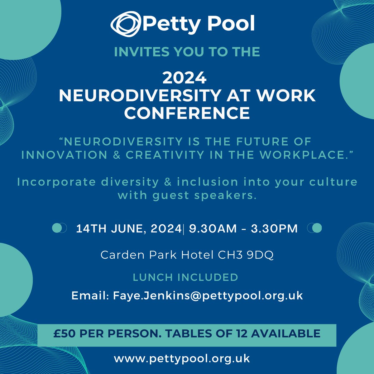 We are excited to launch this event that provides a great opportunity to network and get ideas about supporting colleagues in the workplace as well as giving placement opportunities to our young people #neurodiversityatwork #cpd #network #networkingevent