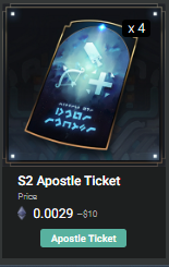📣<a href="/ApeironNFT/">Apeiron</a>  Giveway!!

🎁 4 apostle tickets.

How to enter
-❤️Like
-🔁Repost
-✅Follow <a href="/mino_axie/">mino.ron 🍊</a>
-👉Join discord.gg/1437