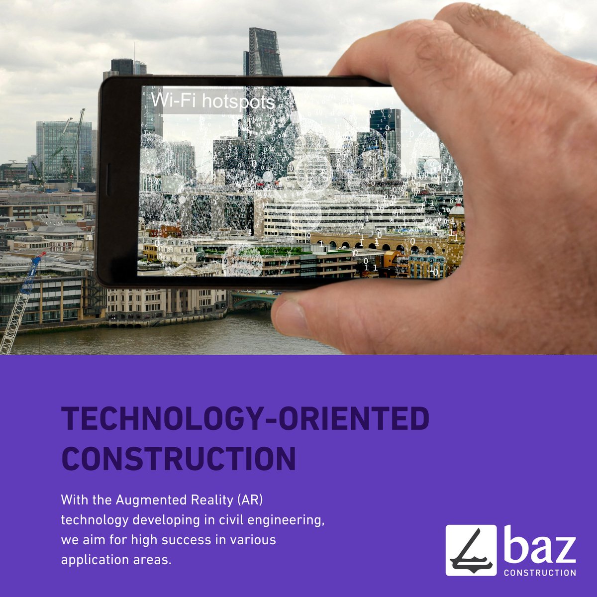 With the Augmented Reality (AR) technology developing in civil engineering, we aim for high success in various application areas.

#BazConstruction #BazAcademy #CivilEngineering #build #construction #ConstructionTechnology #ConstructionTrends #inşaat #inşaatsektörü