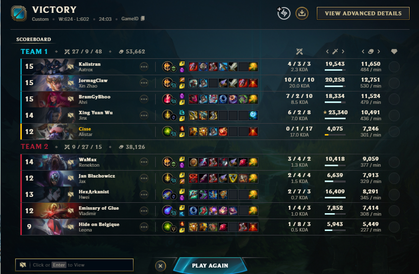 day 1 of <a href="/StudentLeagueBE/">Belgian Student League</a> UEM qualifiers done with <a href="/Esports_PXL/">PXL Gaming</a> , we only had to play 1 game in our group stage, free win on our side, today we play the semifinals and hopefully the finals