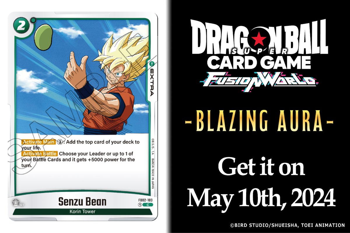 dragon ball super card game senzu bean Dragon Ball Super TCG
