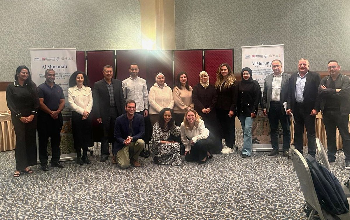 IWMI together with @FCDOGovUK and @IUCN recently organized a regional workshop under the #AlMurunah Project in #Jordan aiming to update stakeholders on the project's progress & to build a common understanding of Resilient Nature-Based Water Solutions (RNBV).

#OneCGIAR