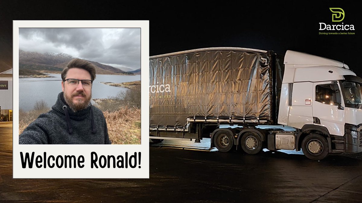 Introducing our new night driver, Ronald!👏 'Hi all, my name is Ronald Ireland, the new HGV Class 1 night driver. I am originally from Cape Town, South Africa. I am glad to be part of such a dynamic and motivated team.' Welcome to the team Ronald!👏 #DarcicaLogistics