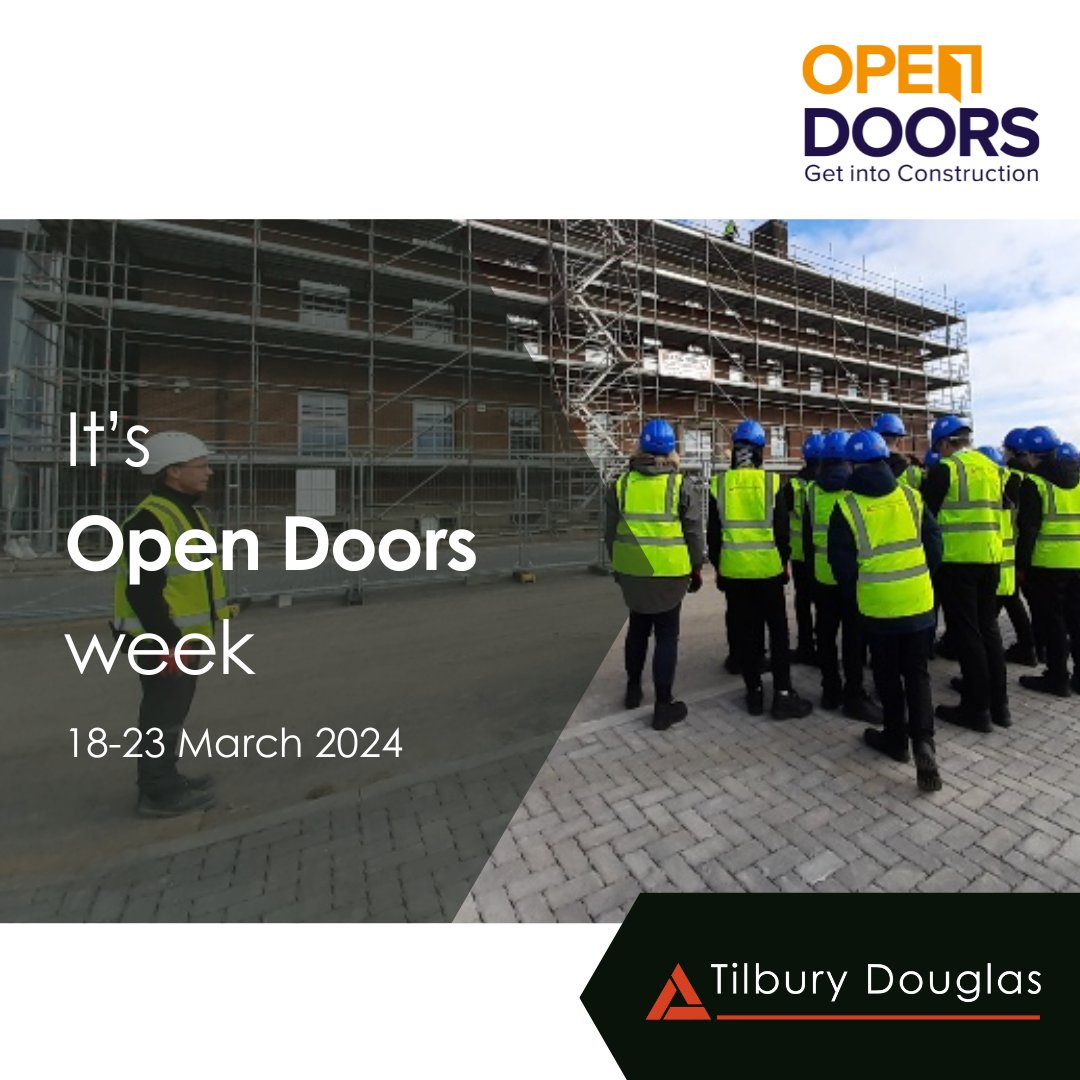 Tilbury_douglas's tweet photo. π’ It is #OpenDoors24 & we can't wait to welcome lots of people to our sites across the UK!π’
Find out more: https://t.co/wdzzwXWsK1
#constructionindustry #constructioncareers #buildingabetterfuture #construction #opendoorsweek @BuildUK @OpenDoorsWeek https://t.co/BStuVDI0zP