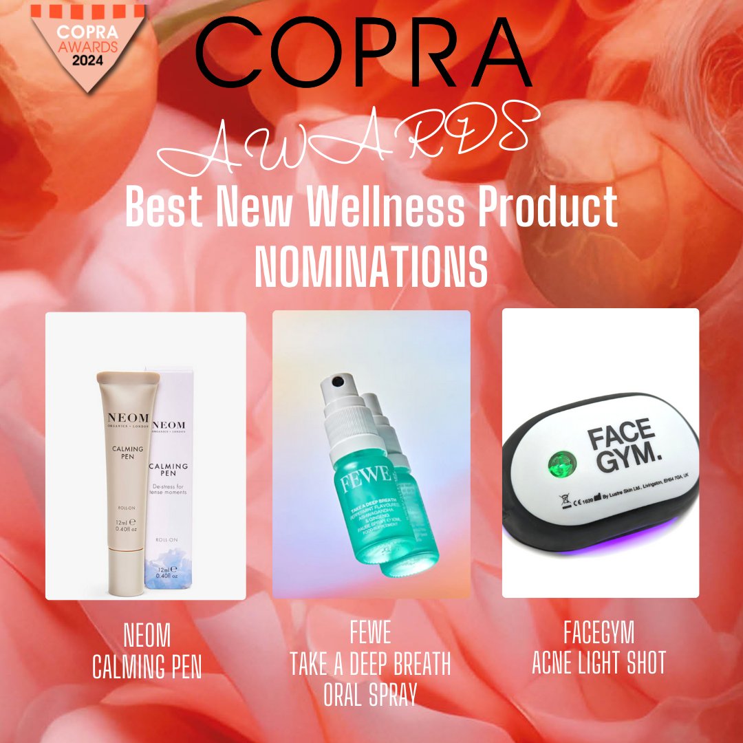 Copra (@copraorg) on Twitter photo Copra Awards 2024 Nomination Time.
For more information contact us :Â hello@copra.org
Congratulations to all our #COPRAawards 2024 Finalists!
In the Category of Best New Wellness Product ...the nominations are :Â
<a href="/NeomOrganics/">Neom Organics London</a>
<a href="/fewe/">Andreas</a>
@facegym Copra Awards 2024 Nomination Time.
For more information contact us :Â hello@copra.org
Congratulations to all our #COPRAawards 2024 Finalists!
In the Category of Best New Wellness Product ...the nominations are :Â
<a href="/NeomOrganics/">Neom Organics London</a>
<a href="/fewe/">Andreas</a>
@facegym