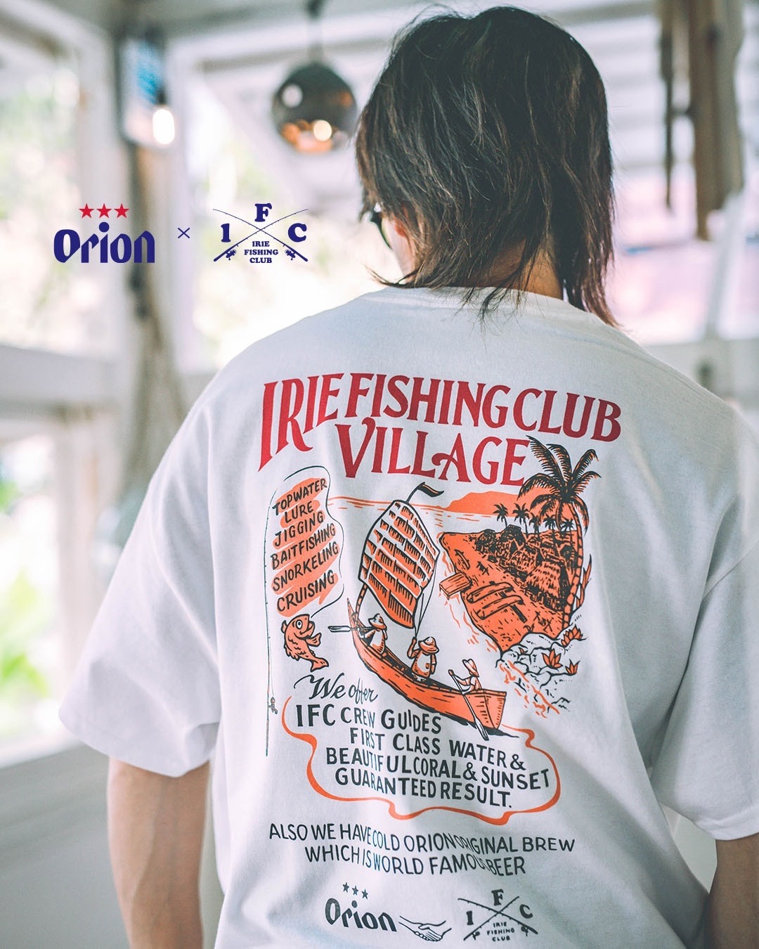 アイリーフィッシングクラブ × オリオン × シーフロアコントロール 長袖T IRIE FISHING CLUB シーフロアコントロール オリオン 長袖T