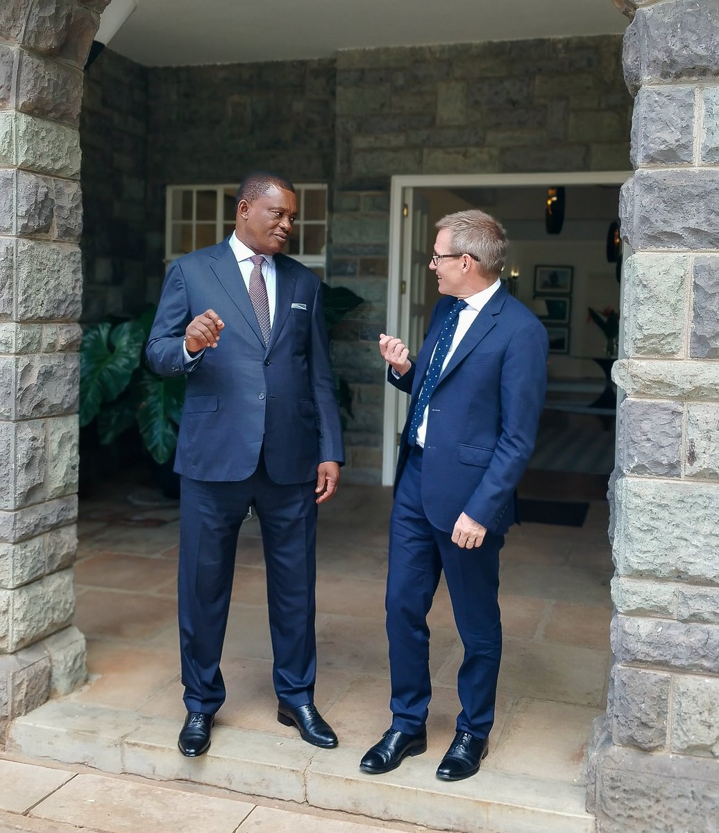 This morning, I called on His Excellency Mr. Neil Wigan, British High Commissioner to Kenya for a courtesy call at his residence in Nairobi. Kenya and Britain enjoy a long-standing, cordial relationship. We are committed to working together to further our mutual interests.