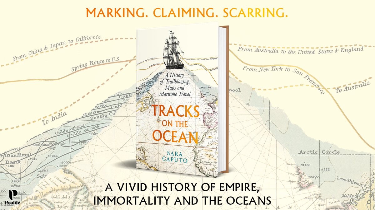 Why do we draw journeys as lines on maps? What has maritime history got to do with it? My new book is available to preorder! It was my hardest and most enriching writing and research experience to date. Out 29/8 @ProfileBooks (& @UChicagoPress in the US) profilebooks.com/work/tracks-on…